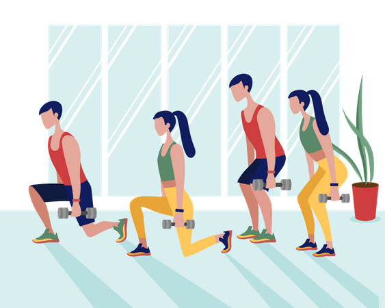 Gym session  Illustration