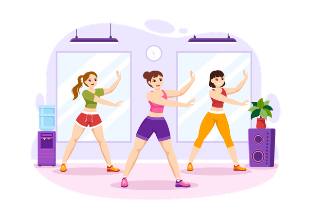 Gym Workout  Illustration