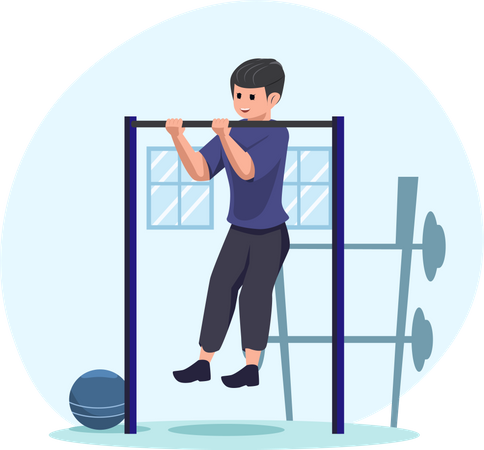 Gym Workout  Illustration