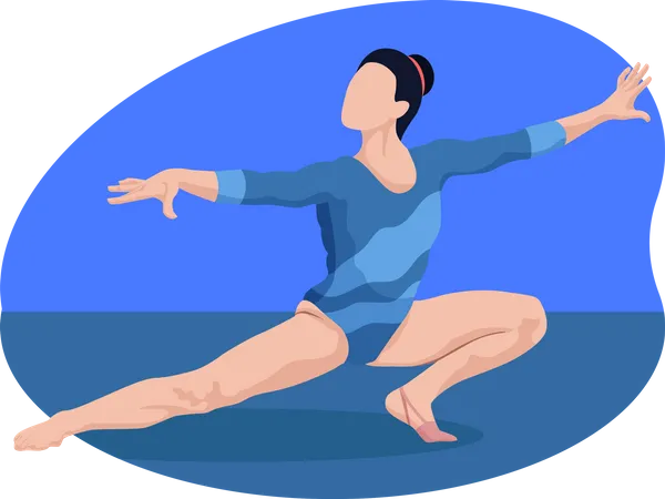 Gymnaste féminine  Illustration