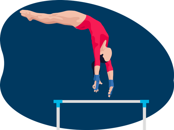 Gymnaste féminine  Illustration