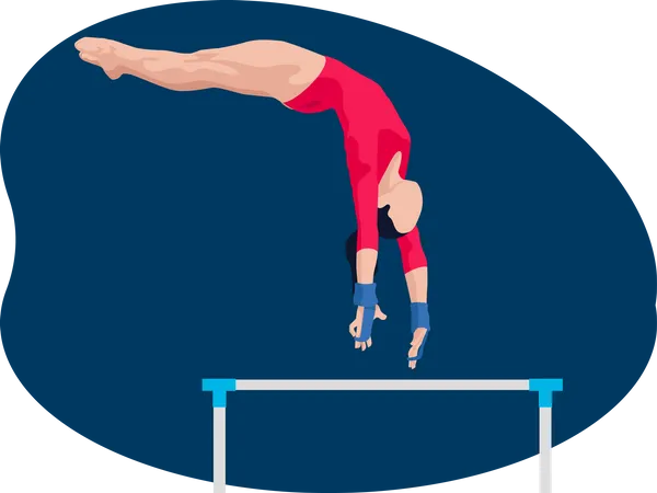 Gymnaste féminine  Illustration