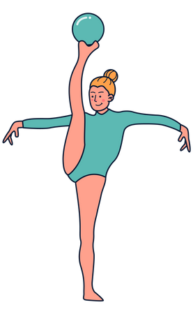 Gymnaste féminine  Illustration