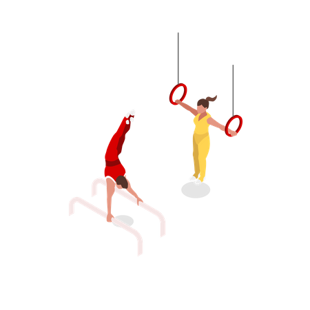 Gymnastic Illustration