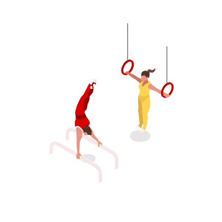 Gymnastic Illustration