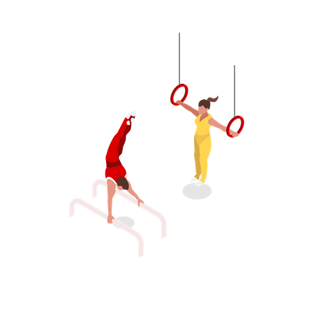 Gymnastic  Illustration