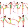illustrations for gymnastic