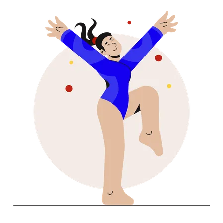 Gymnasts Illustration