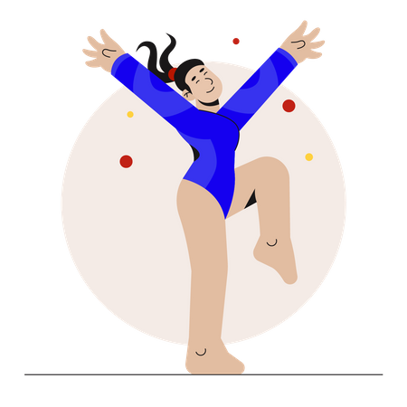 Gymnasts  Illustration