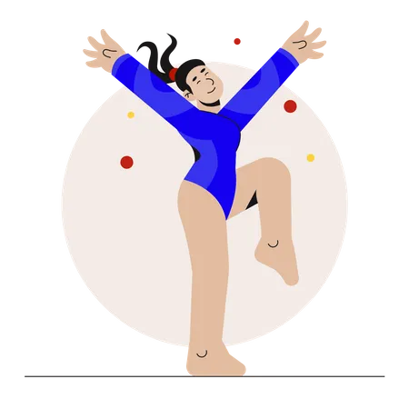 Gymnasts  Illustration