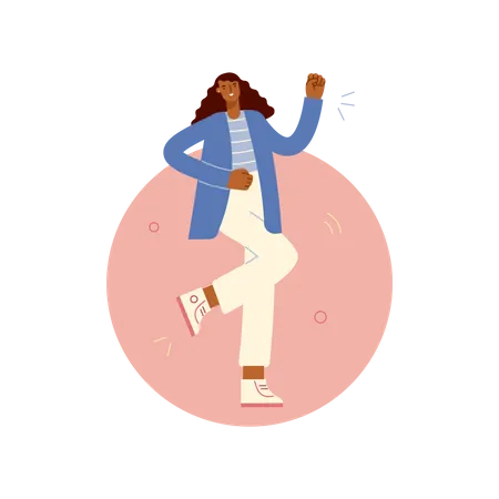 Haappy Woman  Illustration