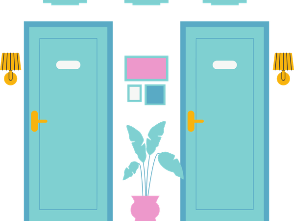 Habitación de hotel  Ilustración