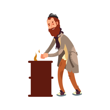 Habitant de la rue  Illustration