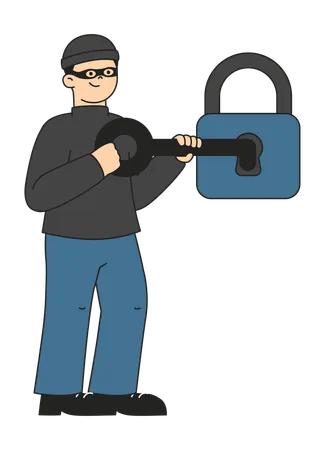 Conta de hackers de hackers  Ilustração