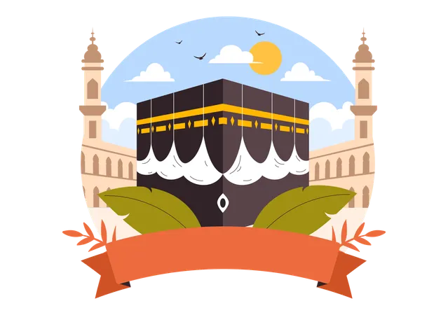 Hadsch oder Umrah Mabroor  Illustration