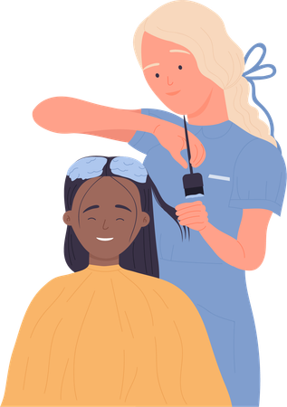 Hair Designing  Illustration