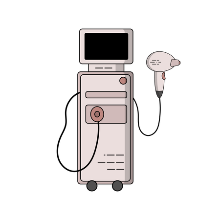 Hair Laser Removal Machine  Illustration