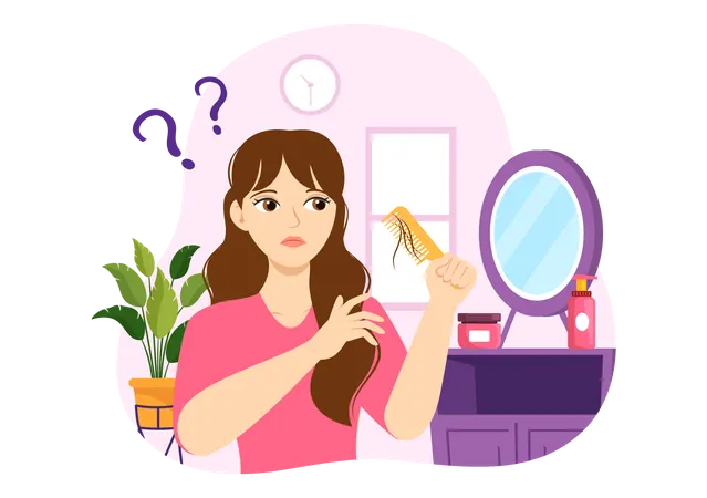 Hair Loss Issue  Illustration