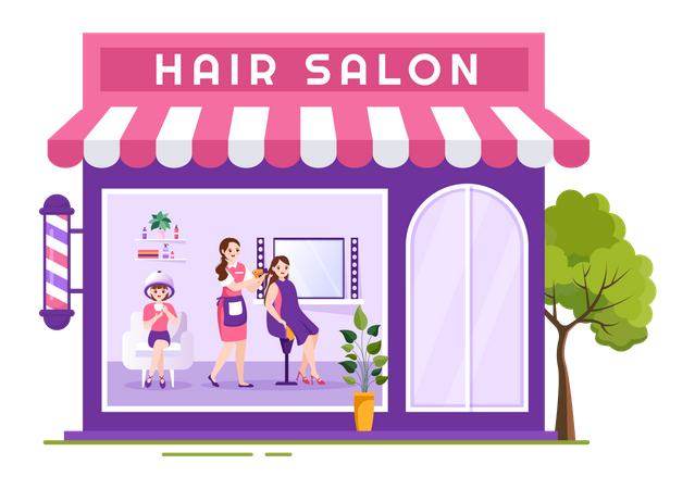 Hair Salon Illustration
