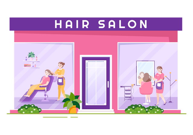 Hair Salon Illustration