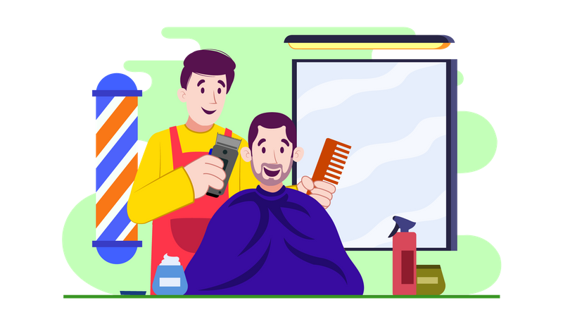 Hair salon Illustration
