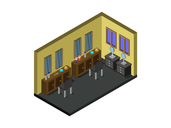 Hair salon  Illustration