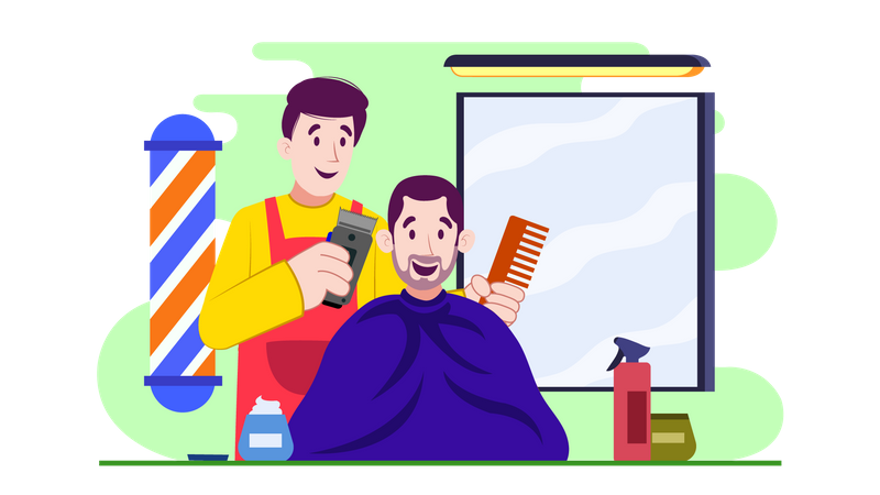 Hair salon  Illustration