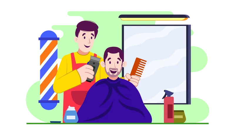 Hair salon  Illustration