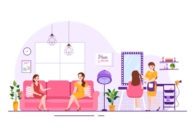 Hair Salon  Illustration