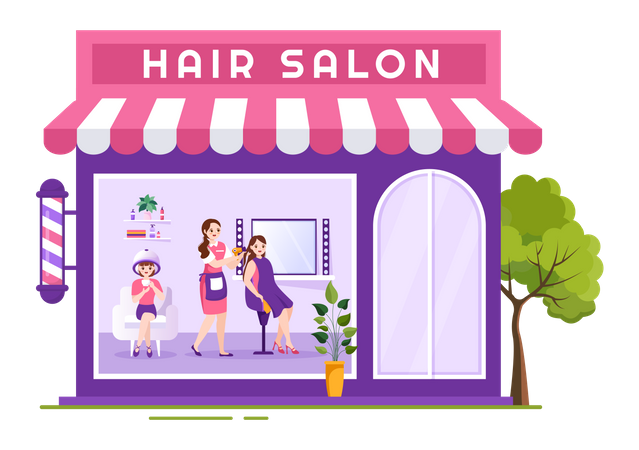 Hair Salon  Illustration