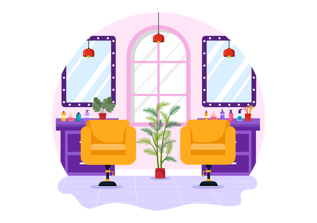 Hair Salon  Illustration