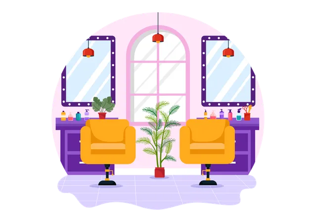 Hair Salon  Illustration