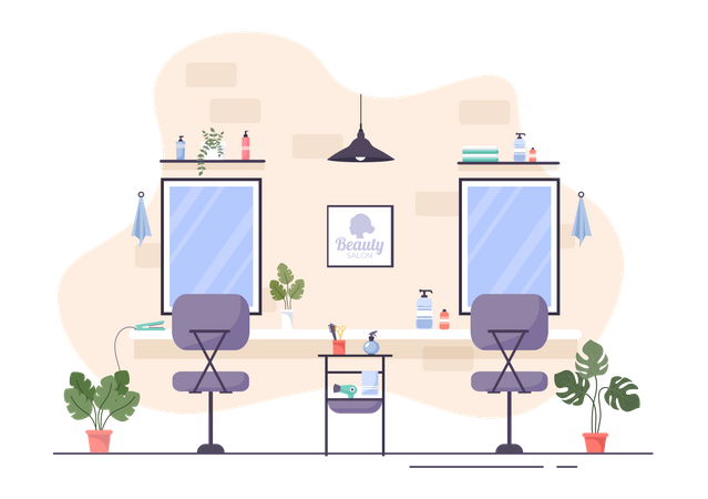 Hair salon  Illustration