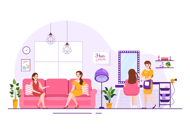 Hair Salon  Illustration