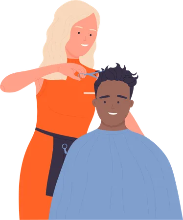 Hair Styling  Illustration