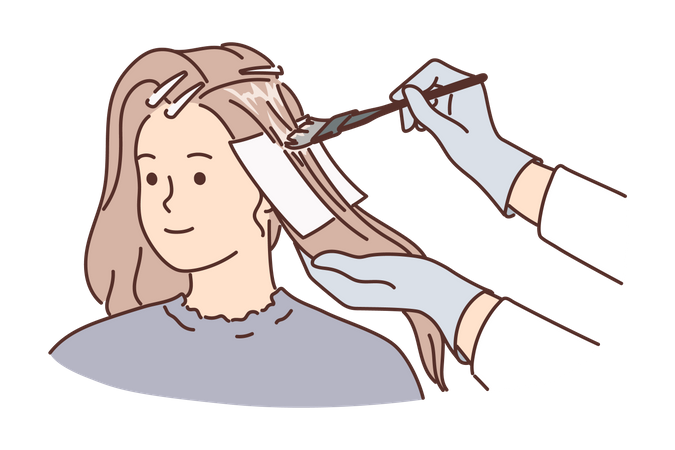 Hair treatment  Illustration