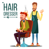 hairdresser illustration svg