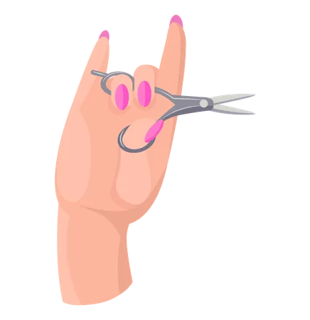 Hairdresser tool for cutting hair  イラスト
