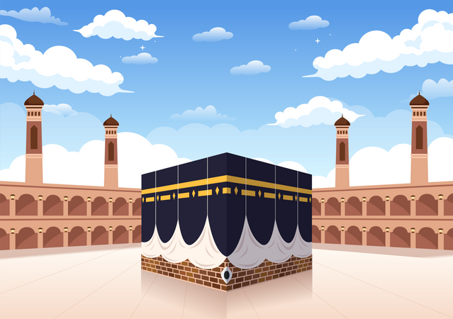 Hajj building  Illustration