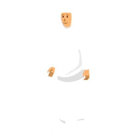 Hajj Female standing  Illustration