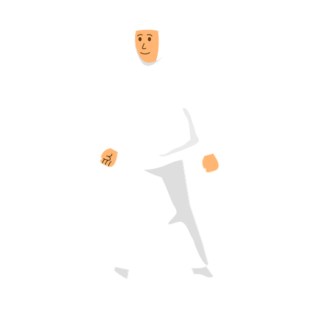 Hajj Female walking  Illustration