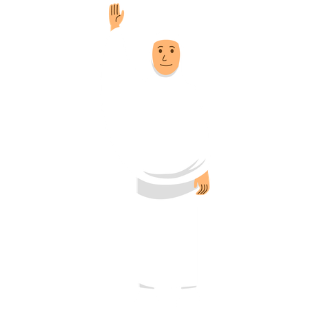 Hajj feminino diga oi  Ilustração