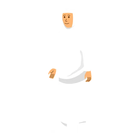 Hajj feminino em pé  Ilustração