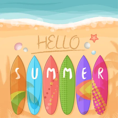 Hallo Sommer  Illustration