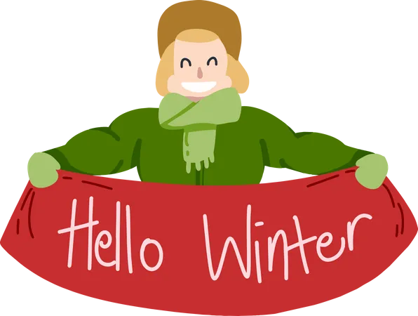 Hallo Winter  Illustration