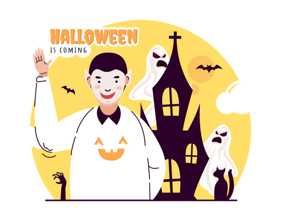 Halloween approche  Illustration