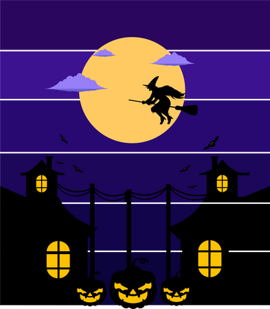 Halloween assustador  Ilustração