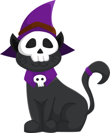 Halloween Cat  Illustration