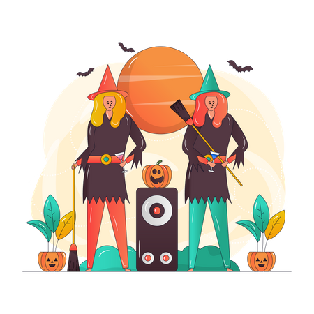 Halloween Celebration Illustration