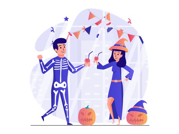 Halloween celebration  Illustration